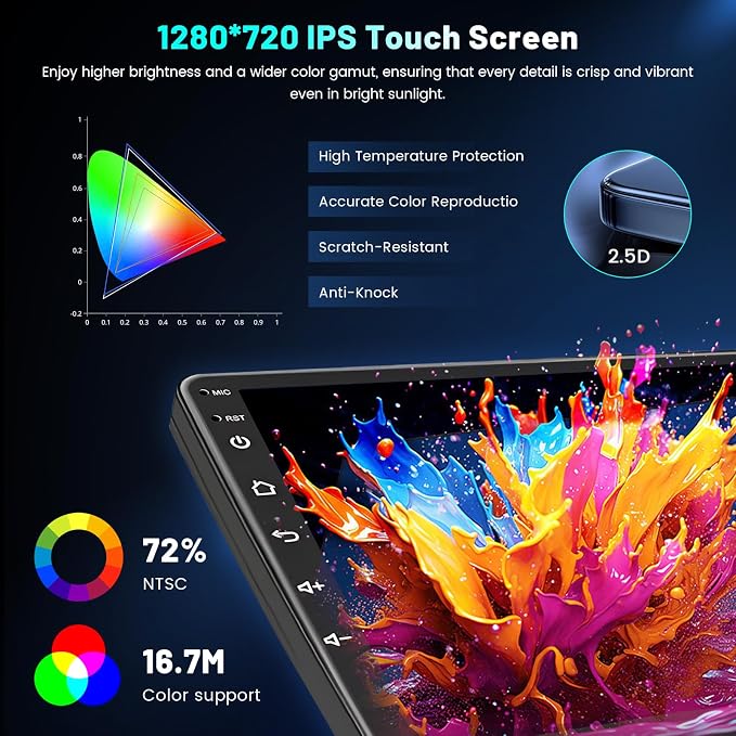 4+64G Android 15 Car Stereo for Chevy Aveo LS Sedan 2005 2006 2007 2008,9‘’ IPS 1280 * 720 Touch Screen Radio Wireless Carplay Android Auto DSP 5G WiFi Bluetooth GPS FM RDS AHD Backup Camera