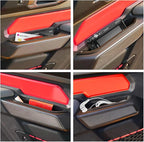 Front Door Handle Storage Organizer Compatible with Ford Bronco 2026 2021-2025 Inner Door Handle Tray Box for Bronco Accessories 2/4-Door Grab Create Storage Space by Pocket 2PCS