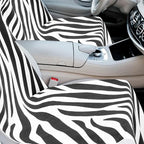 2 Pack Car Seat Towel Covers with Storage Bag, 63 x 32 Inch Universal Non Slip Waterproof Sweat Protector for Car Truck, Gym Swimming Running, Machine Washable (Zebra)