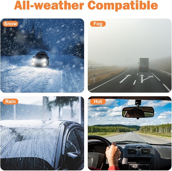 12V Car Heater for Vehicle 2-in-1 Portable Car Heater with 360°Rotation Defroster Windshield Heater That Plugs Into Cigarette Lighter for Vehicle SUV Trucks & RVs