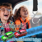 Purse Hook for Car, S-Shape Headrest Hooks, 2 Pack | 100 LBS Heavy Duty, Safe Flat Design, Multi-Use for Bags & Sports Fence