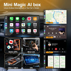 Wireless CarPlay Android Auto Adapter with HDMI & USB Port, Magic AI Box Built-in Play Store YouTube, TikTok, and Screen Mirroring, Plug and Play Wireless CarPlay Converter