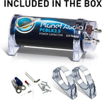 PCBLK3.5 Car Capacitor – 3.5 Farad, Energy Storage, Enhance Bass from Stereo, Warning Tones, LED Voltage Meter