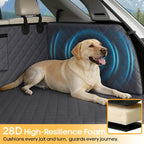 SUV Cargo Liner for Dogs, Waterproof Trunk Cover with Cushioned Sides to Protect Pet, Full Coverage Non-Slip Seat Cover for SUVs with Bumper Flap Protector