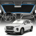 for Hyundai Palisade Sun Shade Windshield Cover - Custom Fit Palisade Accessories 2020-2025 2026 Sunshade Foldable UV Protection & Heat Shield Sun Visor Accessories