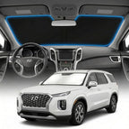 for Hyundai Palisade Sun Shade Windshield Cover - Custom Fit Palisade Accessories 2020-2025 2026 Sunshade Foldable UV Protection & Heat Shield Sun Visor Accessories