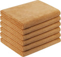 Large Microfiber Bath Towels, 6 Pack 30" x 60", Oversized, Soft, Super Absortbent, Fast Drying Bathroom Towel Set for Sauna, Hair Wrap, Salon,Sport, Fitness, Yoga, Beige