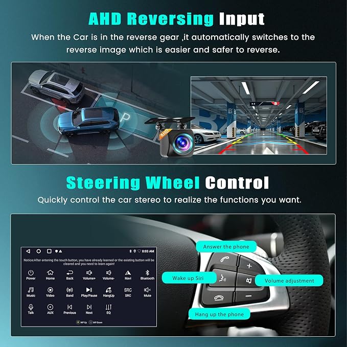 [2G+64G] Android 15 Car Stereo for Hyundai Verna Accent Solaris 2010-2016 Wireless Apple Carplay Android Auto, 9 inch Touch Screen Radio DSP 5G WiFi Bluetooth GPS FM RDS +Free AHD Backup Cam
