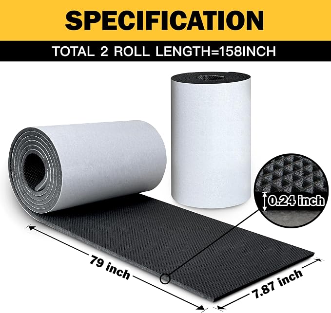 Garage Wall Protector for Car Doors, Self-Adhesive Foam Bumpers Guard,7.9 inch Wide Heavy-Duty Anti-Scratch&Anti Collision wall padding, Universal Fit for Garage, Warehouse & Parking 13.2ft