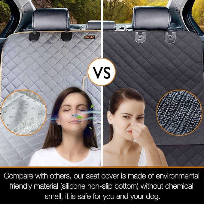 Truck Seat Cover for Dogs Waterproof Truck Back Seat Protector for Kids Without Smell Heavy Duty and Nonslip Pet Bench Seat Cover for Trucks Ford F150/F250/Chevrolet Silverado/GMC/Ram 1500/2500