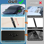Windshield Snow Cover, Car Windshield Cover for Ice and Snow, Automotive Large Magnetic Windshield Frost Cover with Side Window and Mirror Protector in Winter, Suitable for Most Vehicle,Sedan,SUV