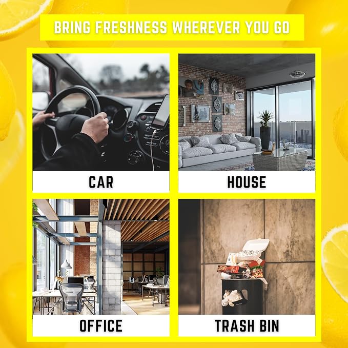 Wonder Wafers 75 Count Air Fresheners Individually Wrapped, Fresh Lemon Fragrance