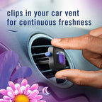 Car Air Freshener Vent Clip Gain Moonlight Breeze Scent,.07 oz. Car Vent Clip, Pack of 3 and Stay-Fresh Storage Case