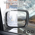 Right Passenger Side Mirror Compatible with Jeep Renegade 2015-2025 Temperature Sensor Heated Manual Folding Power Glass Paintable Black (5+2 Pins)