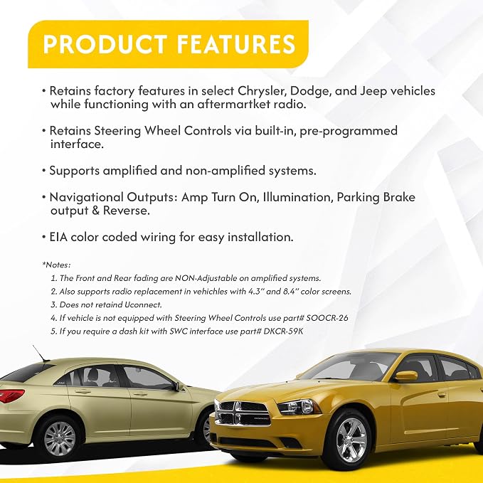 SWRCR-59 Install an Aftermarket Radio in Select 2004-2013 Chrysler, Dodge & Jeep Vehicles and Retain Steering Wheel Controls
