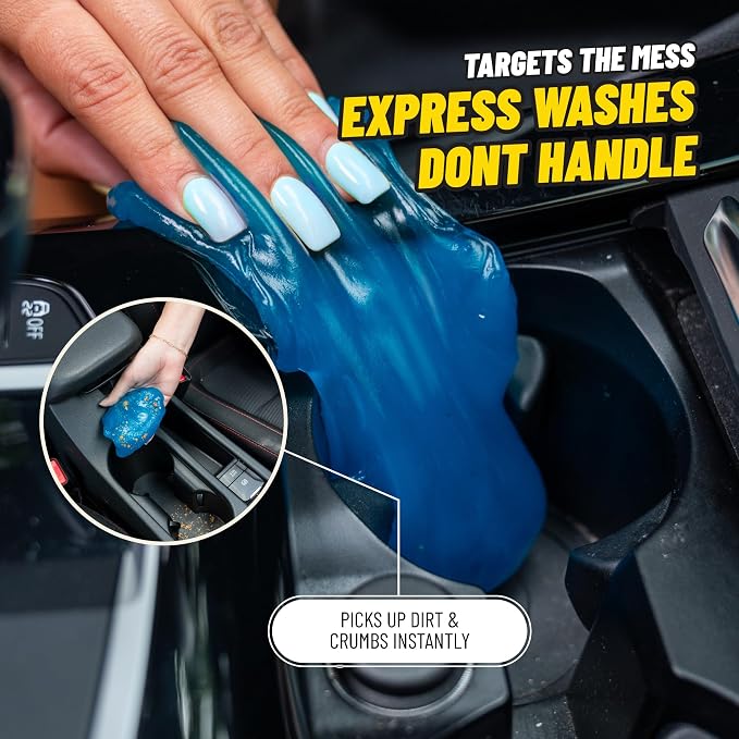 Interior On The Go Car Wash Kit with Car Interior Cleaners & Protectants, Easy On The Go Car Detailing Kit