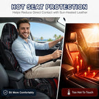 Car Seat Towel Cover 2 Pack for Front Seats, Sweat Absorbent Car Seat Protector with Non-Slip Backing, Waterproof Towel Car Seat Covers for Runners, Gym, Swimming, Beach, Pets, Cyber Motion