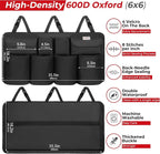Car Trunk Organizer, LARGE CAPACITY Car Storage Bag with 8 Pockets, 7X Upgraded Trunk Storage Organizer for Car, SUV, Truck, MPV