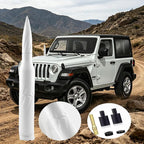 5.5 Inch Bullet White Spiral Truck Antenna, Rustproof Aluminum Alloy Short AM FM Radio Antenna, Easy Install OEM Replacement Fit for Ford F Series, Dodge RAM, Chevy Silverado GMC Pickup Trucks