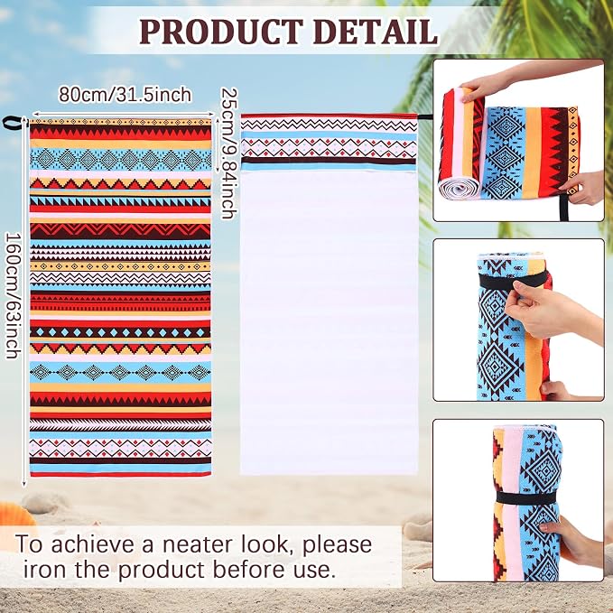 Car Seat Towel Covers Christmas Car Accessories Gifts Athletic Running Towel Performance Microfiber Post Workout Sweat Washable Cover Non Slip for Seat Outdoor Sport(Tribal)