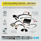 GM0516DDCS Double DIN Radio Install Dash Kit Compatible with Select 2004-21 Buick, Chevrolet, GMC, Hummer, Pontiac, Saturn and Suzuki Vehicles - Complete Car Stereo Installation Interface Kit