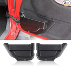 Front Door Storage Pockets,Anti-block Legs Door Side Insert Box Organizer Door Net Pocket Replacement for 2011-2018 Jeep Wrangler JK JKU, Interior Storage Expansion Accessories, Black, 2PCs