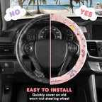 Hello Kitty and Friends Steering Wheel Cover, Universal Fit Cute Accessories for Women, Stylish Decor Gift Hello Accessories - Fits Standard Wheels 14.5"-15"
