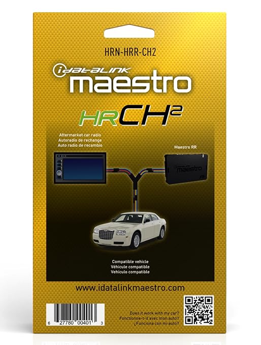 Maestro HRN-HRR-CH2 Compatible with Jeep, Chrysler and Dodge CH2 Vehicles (2004-10) Plug & Play T-Harness (ADS-MRR or ADS-MRR2 Module Required)