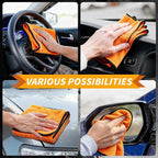 20 Pack Microfiber Car Drying Towel, 24 x 16 Inch Car Microfiber Cleaning Towels Bulk, Lint-Free, Quick Drying, Dual-Sided Detailing Buffing Polishing Waxing Soft Towels for SUV, Truck and Boats