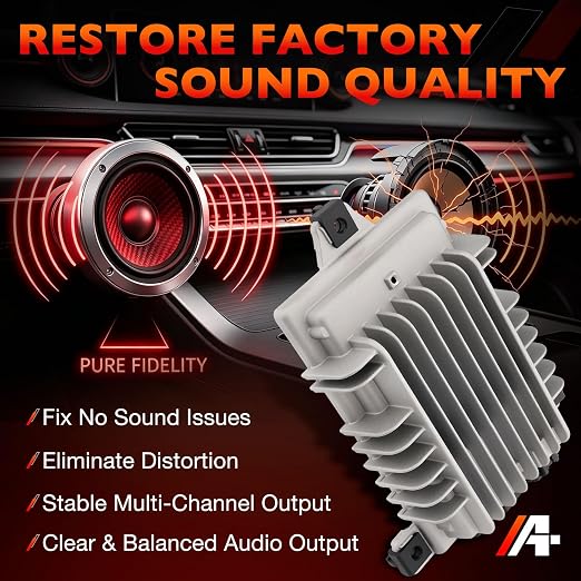 25994310 Radio Speaker Amplifier, 4 Channel | Compatible with 2010-2017 Chevy Traverse, 2010-2016 GMC Acadia, 2017 GMC Acadia Limited, 2010 Saturn Outlook