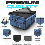 Trunk Organizer For SUV Car Trunk Organizer, Foldable Storage, Car Accessories for Women Men, Collapsible Bag, 600D Oxford, Non Slip Bottom, Straps, Soft Cover (50L)