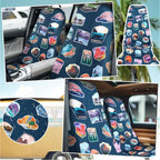 Car Seat Towel Covers Christmas Car Accessories Gifts Athletic Running Towel Performance Microfiber Post Workout Sweat Washable Cover Non Slip for Seat Outdoor Sport (National Park)