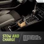 Car Phone Mount & Key Storage Expander - Universal Size Phone Holder for Car - Elegant Design with Easy Installation - Effortless Charging