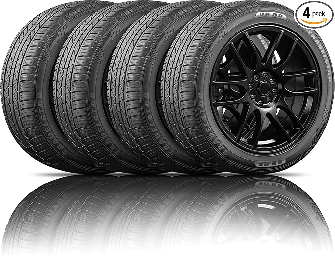 Set of 4 (Four) UN99 All Season 205/60R15 91H All Season Radial Passenger Car Tire 205/60/15 - Includes Three-Year Road Hazard Warranty (Tire Only)