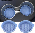 Car Cup Coaster Universal Automotive Waterproof Non-Slip Cup Holders Sift-Proof Spill Holder Car Interior Accessories 2 Pack Gray Blue