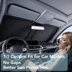 Windshield Sun Shade for Honda CRV 2023-2025 2026 Honda CR-V Accessories Car Shades Front Windshield Sunshades UV Heat Protector (Honda CRV)