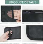 Sun Visor CD Holder, 12-Capacity Car Visor Organizer with DVD Sleeves and Mesh Pocket, Universal Visor Storage for Vehicle CD Case and Pen Holder Ergonomic Design (Black 2 Pcs)