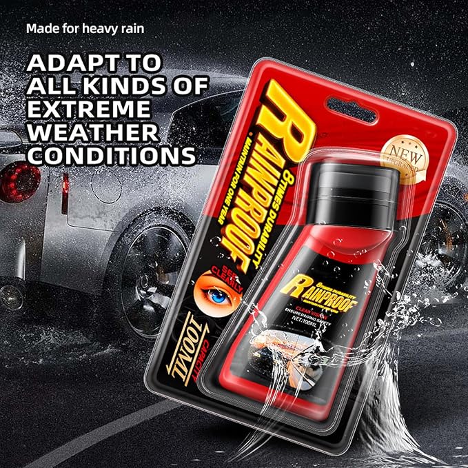Car Glass Water repellentt - Anti Mist Sealant, Vision Improvement Film, Quick Apply Defog Agent, Durable Weatherproof Shield, Enhanced Night Driving Safety | for Sedans RVs