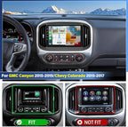 9 inch Car Radio Stereo for Chevy Colorado GMC Canyon 2015 2016 2017 | Car Stereo with Wireless Carplay Android Auto Bluetooth Touch Screen with WiFi FM GPS SWC Backup Camera