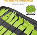 330Pcs Trim Removal Tool, Auto Push Pin Bumper Retainer Clip Set Fastener Terminal Remover Tool Adhesive Cable Clips Kit Car Panel Radio Removal Auto Clip Pliers, Green