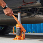 Hydraulic Bottle Jack, 12 Ton/24000 lbs All Welded Car Hydraulic Jack, Features 7.5-14 in Lifting Range & 3-Section Long Handle, for Pickup Truck, Truck, RV, Auto Repair Industrial Engineering