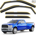 in-Channel Window Rain Guards Fit for Truck Dodge RAM 2500 3500 2019-2026 Crew Cab, Extra Durable Visors Vent Visors Window Deflector Vent Shades Car Accessories -4 pcs