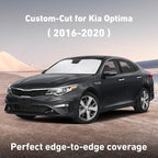 Windshield Sunshade Compatible for Kia Optima 2016-2018 2019 2020, Sun Visor for Front Windshield & Window Sun Shade Cover, UV Heat Blocker & Protector, Car Accessories