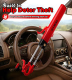 Car Steering Wheel Lock Anti-Theft Device, Wheel Locks for Cars, Dual Hooks, Car Lock Steering Wheel, Car Anti-Theft Device, Saw-Resistant Alloy Steel, for Cars, SUVs & Trucks