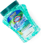 Fraganzia Crystal Beads Air Freshener Twin Pack, Long Lasting Room Deodorizer and Odor Eliminator Gel Beads for Home, Car, or Office, Island Orchid Scent, 24 Fl Oz