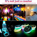 Love Cross LED Cup Holder Lights for Car,7 Colors Light Up Cup Holder Coasters for Car Decor,Vibration Sensor Coasters,Cross Auto Accessories Gifts for Women Men,Universal for SUV Sedan Truck