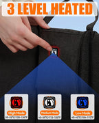 10000mAh Heated Seat Cushion Battery Operated - Foldable Portable USB Rechargeable Heating Seat Cushion for Office, Bleacher, Stadium