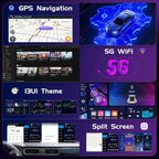 4+64GB Android 15 Car Stereo for Hyundai Sonata 2015-2017 Wireless Carplay Android Auto 9" Touch Screen Car Radio Dash Kit with GPS WiFi Bluetooth SWC DSP EQ Mirror Link Backup Camera