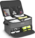 2 Layer Golf Trunk Organizer, Golf Gifts for Men with Separate Ventilated Compartment for 2 Pair Shoes, Waterproof Car Trunk Locker for Balls, Tees, Clothes, Gloves, Gifts for Golfers