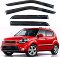 KPY Rain Guards Fit for 2009-2013 Kia Soul, Out-Channel Window Visors Vent Wind Deflectors 4PC, Car Accessories for 09-13 Soul